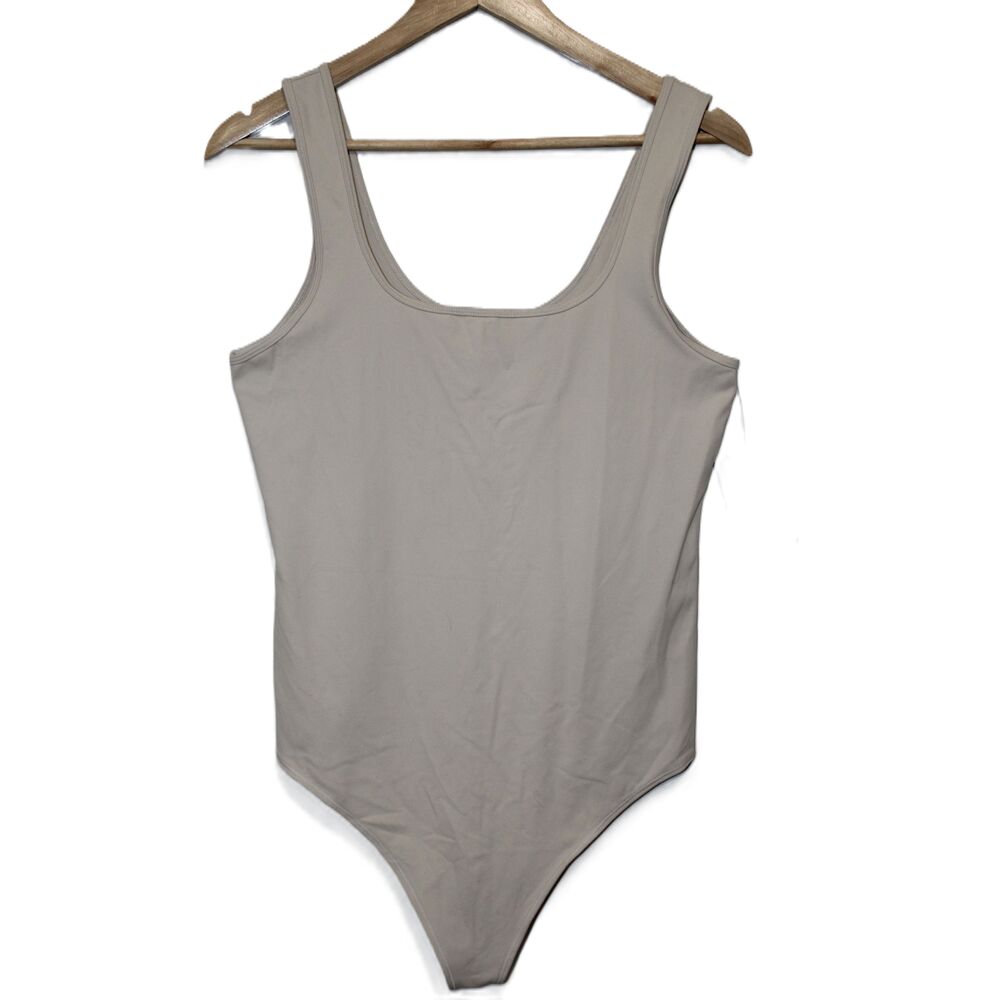 Womens Abercrombie & Fitch Soft A&F Cream Off White Sleeveless Bodysuit Size XL